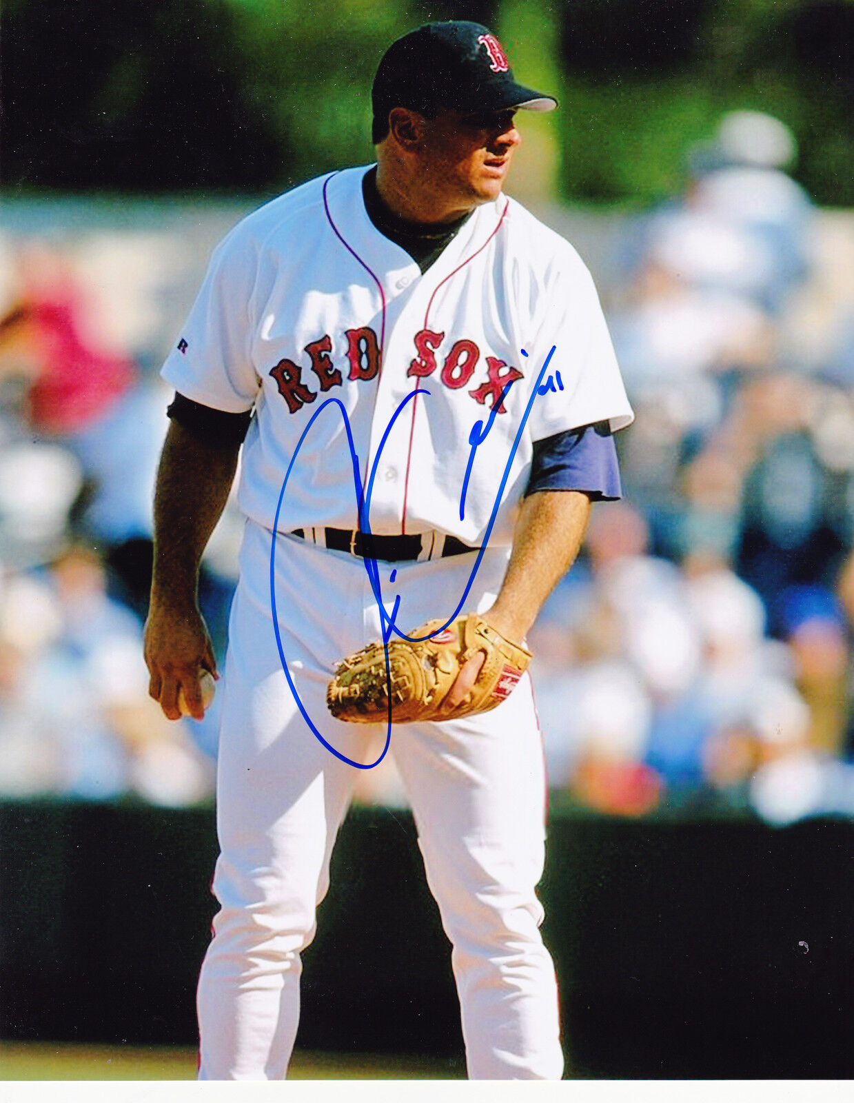 JIM CORSI BOSTON RED SOX ACTION SIGNED 8x10