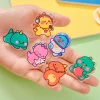 20PCS Cute Cartoon Dinosaur Clips for Notes Exam Papers Student Back To School Decorative Statinery Gift