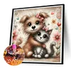 Diamond Painting-DIY Full Round Drill Dog Cat