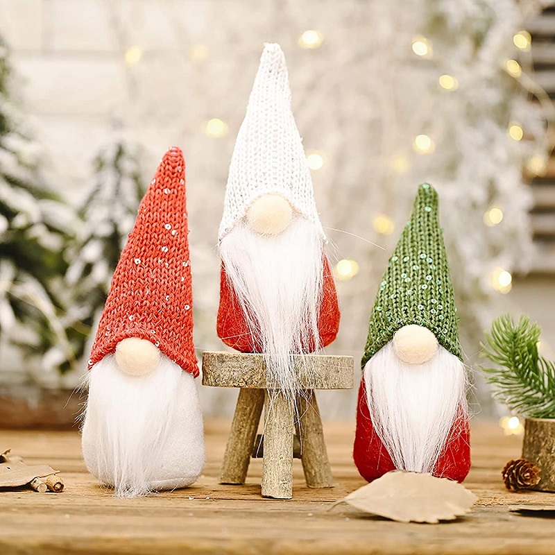 

Christmas decoration creative new sequined hat forest old man doll ornament, 501 Original