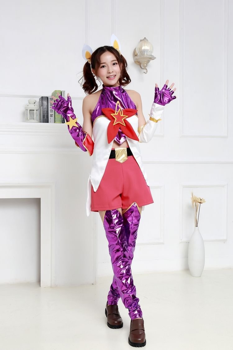 League of Legends Star Guardian Jinx Cosplay Anime Halloween Costume-elleschic