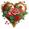 Diamond Painting-DIY Crystal Rhinestone Love Flower