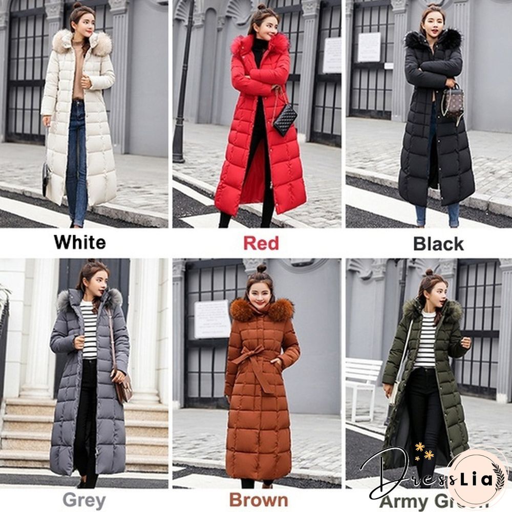 New Fashion Women's Winter Down Coat Clothes Cotton-Padded Thickening Down Casual Winter Coat Long Jacket Down Parka XS-3XL