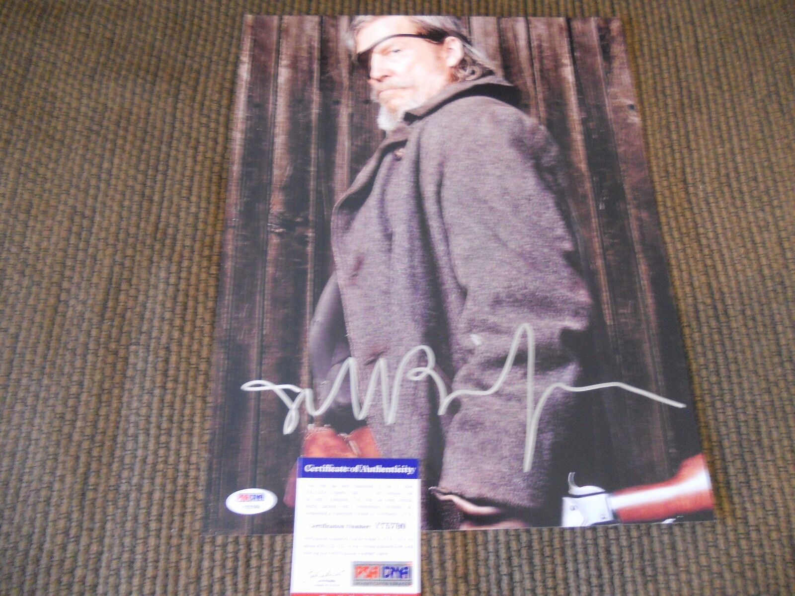 Jeff Bridges True Grit Signed Autographed 11x14 Photo Poster painting PSA Certified #1 F4