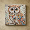 Framed Diamond Painting - Special Shaped - Owl(25x25cm)