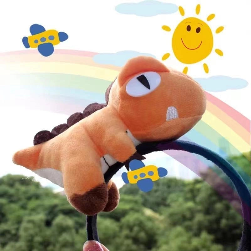 Korean Style Internet Celebrant Cartoon Animal Headband Small Dinosaur Yellow Fish Shark Scream Duck Headband Cute Funny Headband
