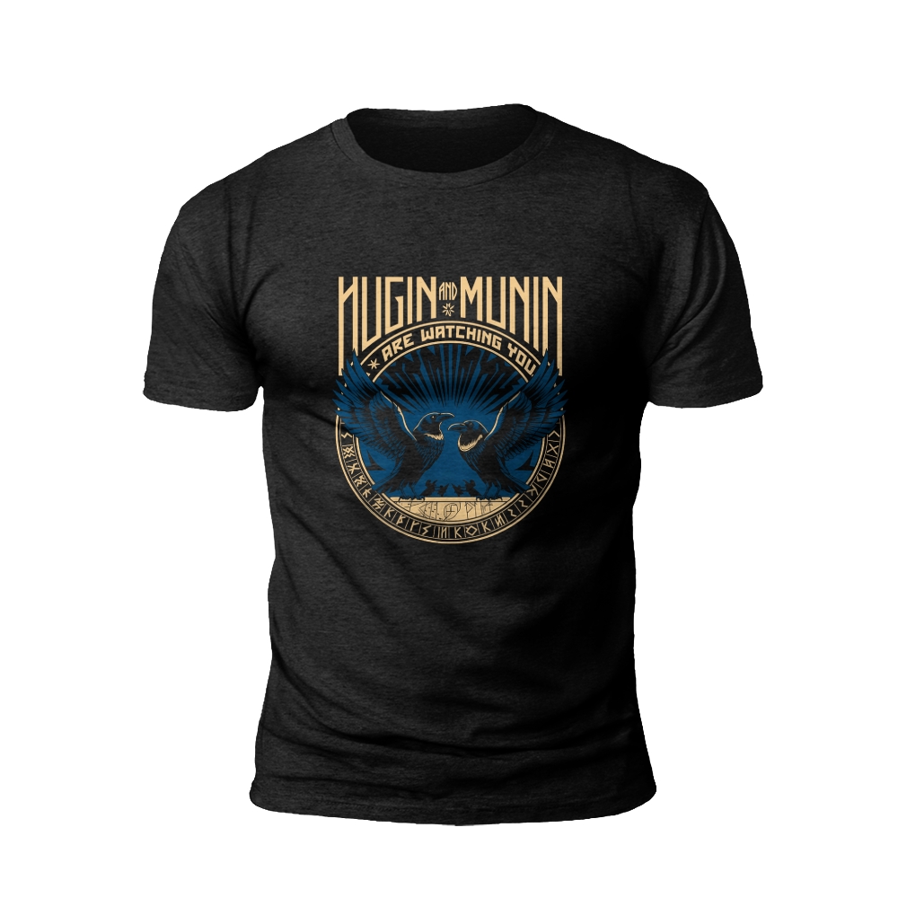 Hugin and Munin: The Watchful Eyes of Odin T-shirt