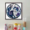 Cat And Butterfly-11CT Stamped Cross Stitch 40*40cm/15.75*15.75in tapestrymarket