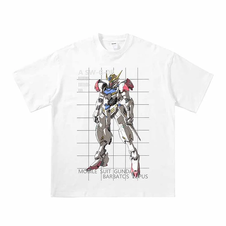 Pure Cotton Mobile Suit Gundam Barbatos T-shirt weebmemes