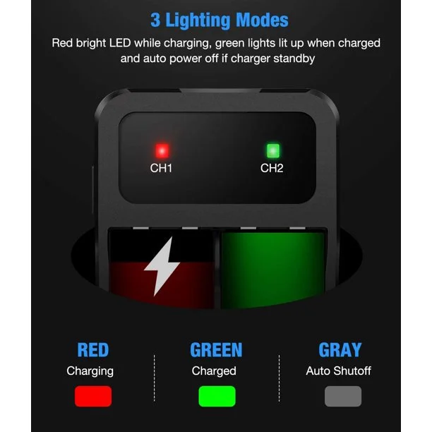 DinoFire Controller Battery Pack for Xbox One, 2x2550 mAh Rechargeable Battery Pack fo Xbox,Xbox battery charger station(Blue)