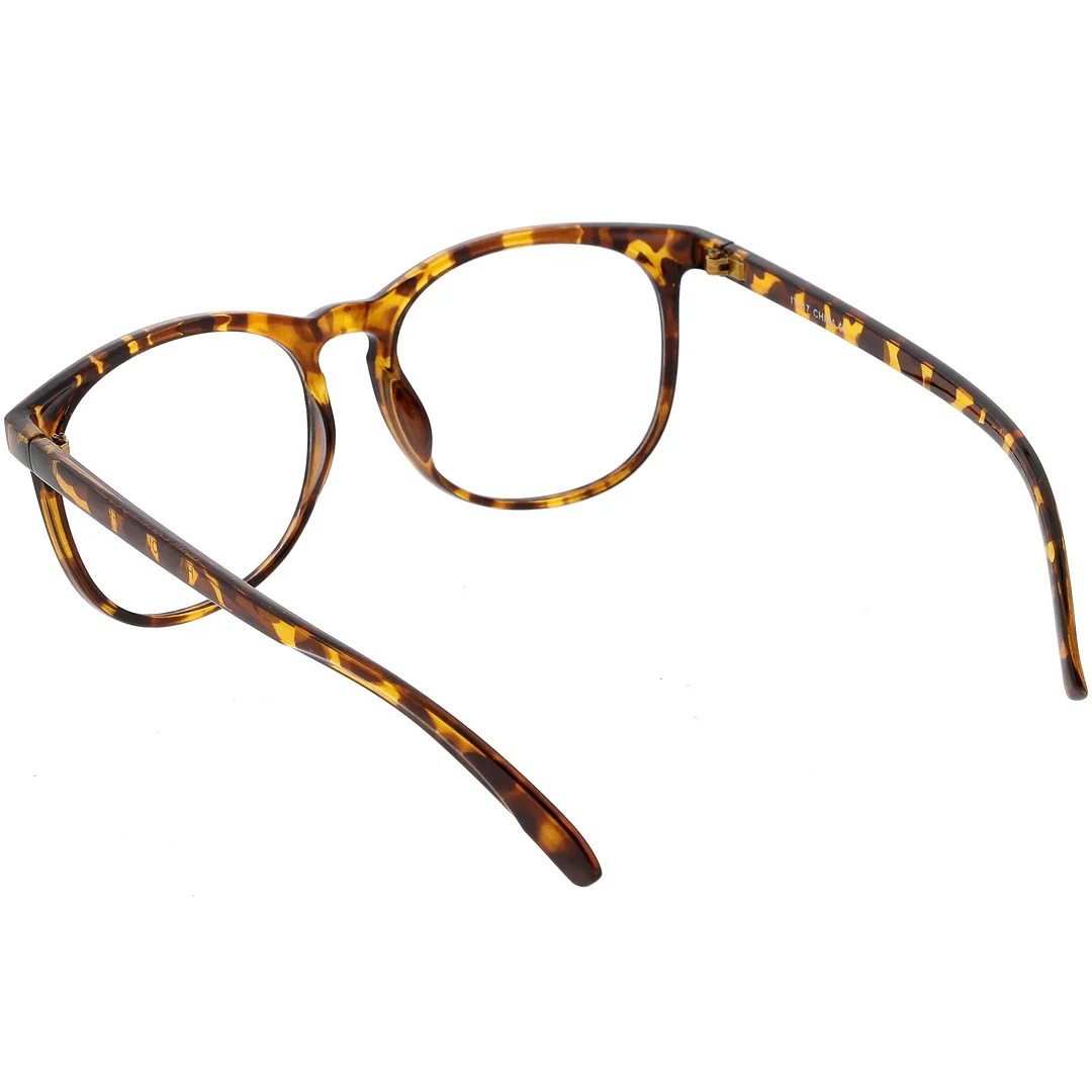 Classic Horn Rimmed Square Eyeglasses Clear Lens 54mm