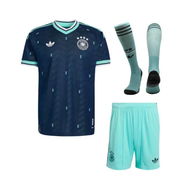 Germany 2026 World Cup away kids' soccer jersey&mdash;1:1 replica, Thai-grade quality.