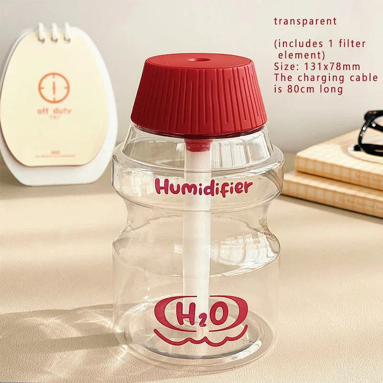 JOURNALSAY Cute Baby Bottle Air Humidifier Office Desktop Decoration