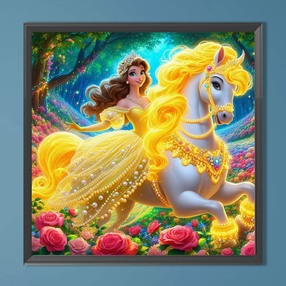 Diamond Painting - Full Round Drill - Princess Belle(Canvas|40*40cm)
