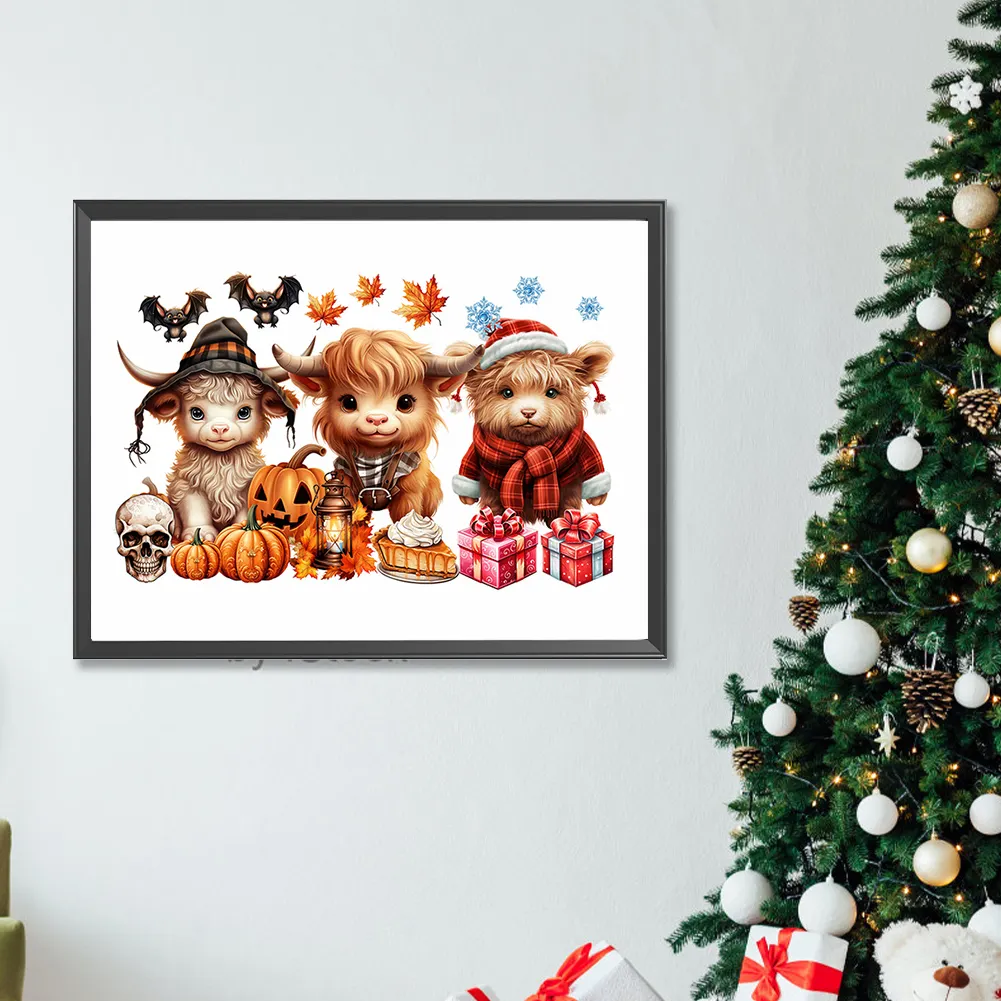 Diamond Painting - Full Round Drill - Halloween Yak(Canvas|40*30cm)