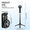 Multifunctional Magnetic Selfie Stick, 360° Rotating, Retractable, Foldable Phone Holder