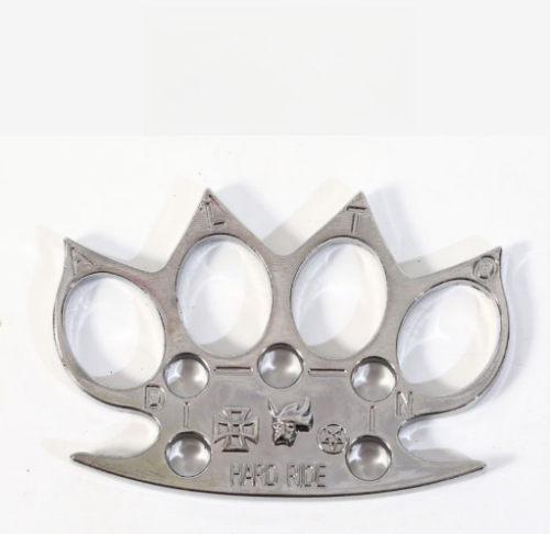 Brass Knuckles Four Finger Boxing Gloves Metal Legal Self-defense Supplies