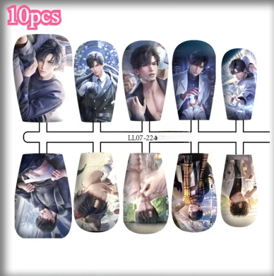Oncedot Love and Deepspace Xavier Rafayel Zayne Qinche Lishen Qiyu Shenxinghui Otome Game Fake Nails Cute Popular Manicure Accessories