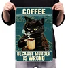 Cat - Metal Tin Signs(8*12Inch/12*16Inch) - Animal