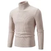 2023 Men's Turtleneck Striped Bottoming Sweater