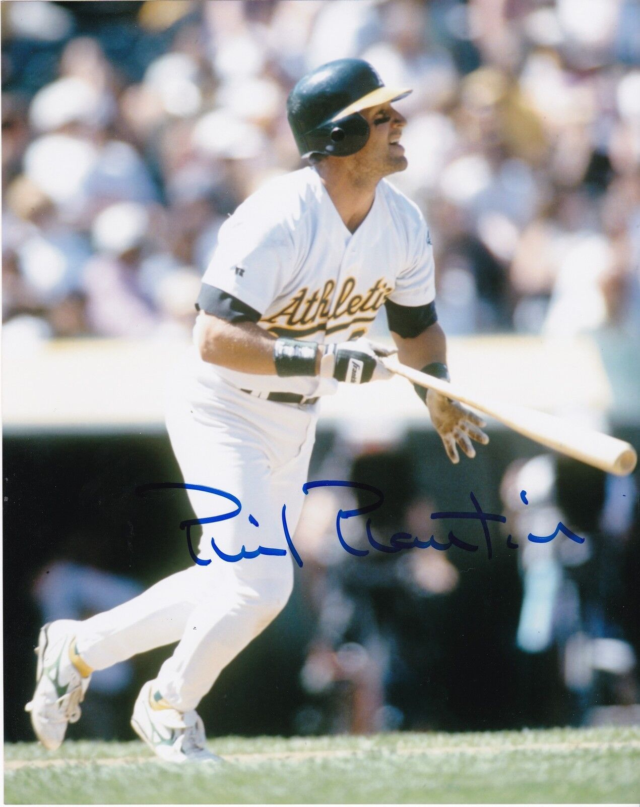 PHIL PLANTIER OAKLAND A'S ACTION SIGNED 8x10