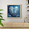 Heart-Shaped-11CT Stamped Cross Stitch 55*55cm