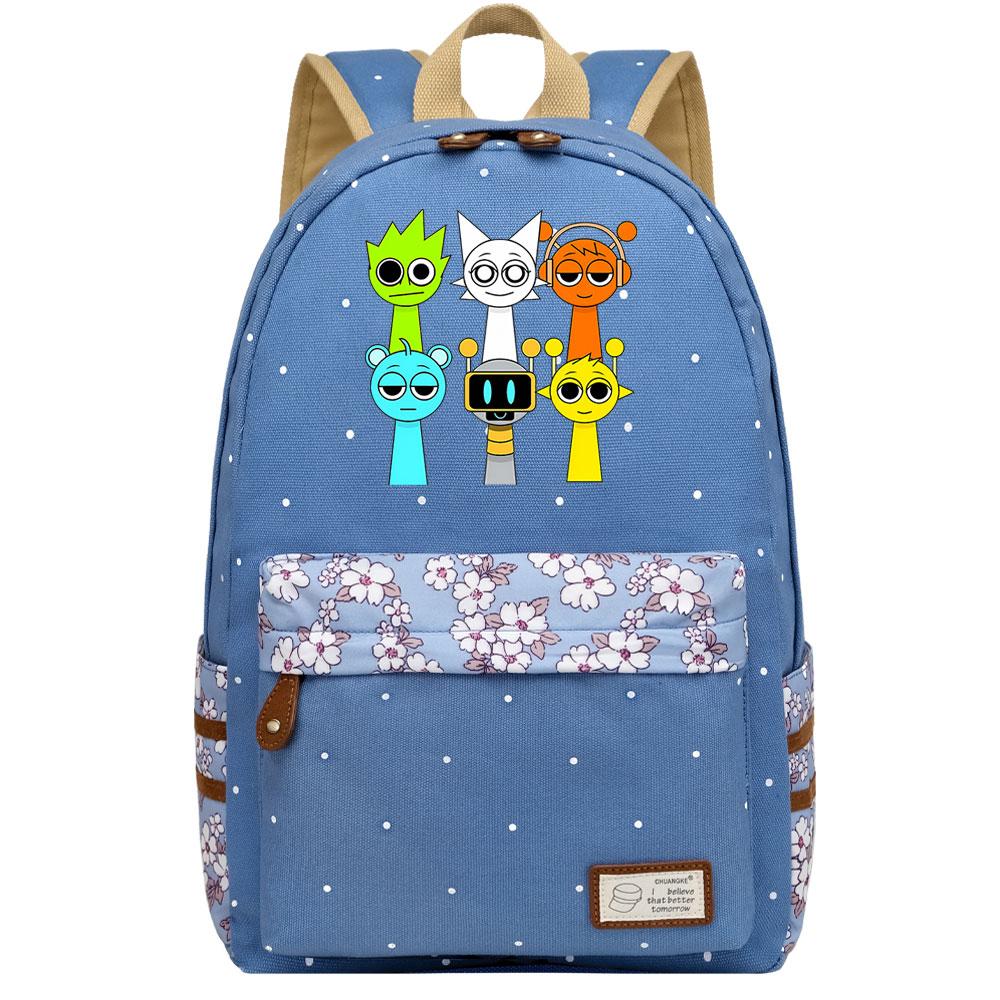 Mayoulove Sprunki Backpack Durable Design with Multiple Pockets for School Adventures-Mayoulove