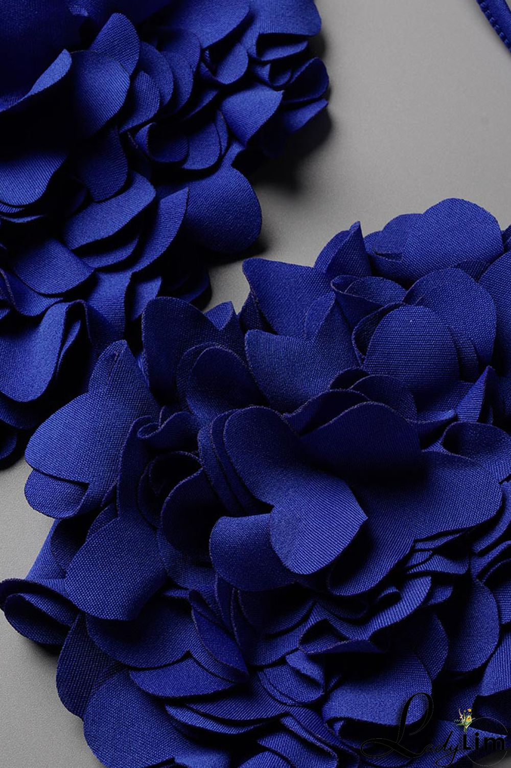 Pink Sexy Solid Split Joint Halter Sleeveless Two Pieces