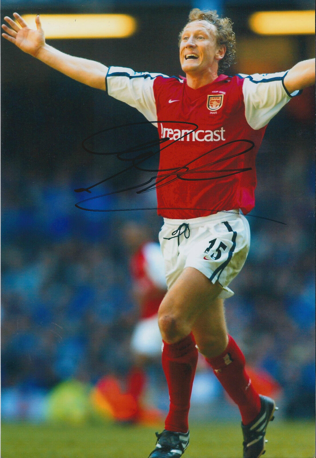 Ray PARLOUR SIGNED Autograph 12x8 Photo Poster painting AFTAL ARSENAL Legend AUTHENTIC