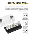300A Bus Bar 48V Power Distribution Block 3+4 Way Bus Bar Box for RV Marine Boat