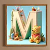 Diamond Painting -DIY Round Drill Letter M