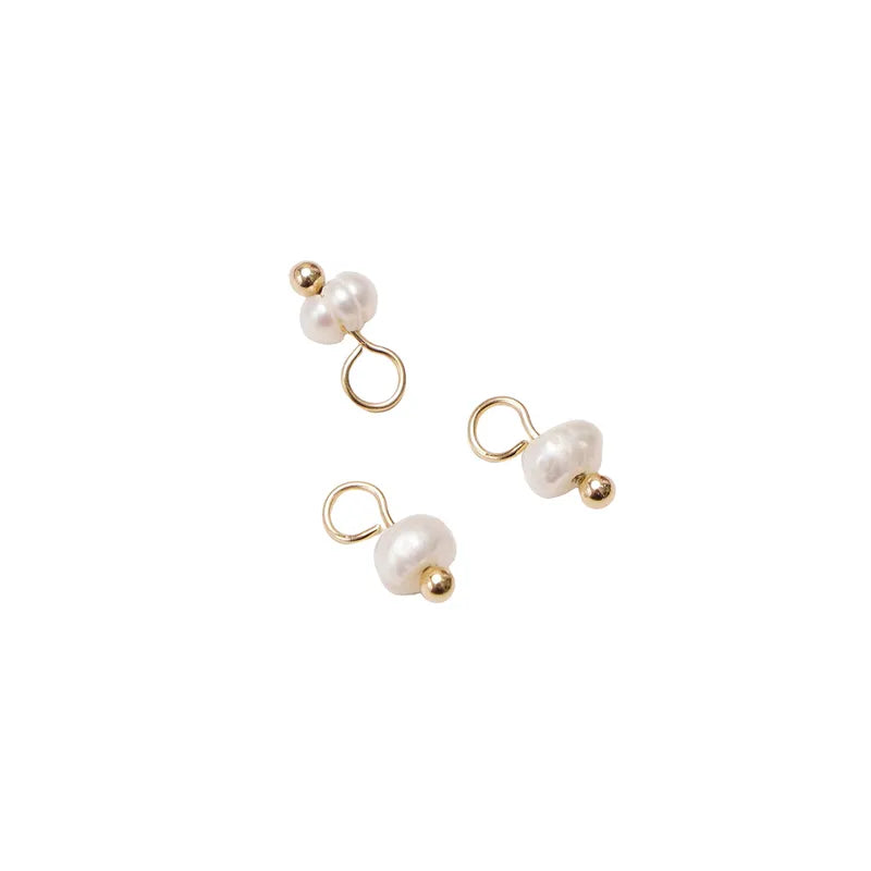 5 PCS/Package Diameter 3mm Diameter 4mm Hole 1~1.9mm Alloy Natural Stone Geometric Pendant Jewelry Accessories