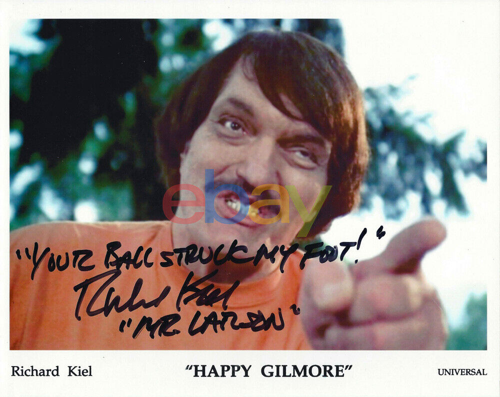 RICHARD KIEL SIGNED AUTHENTIC HAPPY GILMORE 8x10 Photo Poster painting ACTOR JAMES BOND reprint