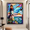 Lighthouse - 11CT Stamped Cross Stitch 50*65cm/19.69*25.59in
