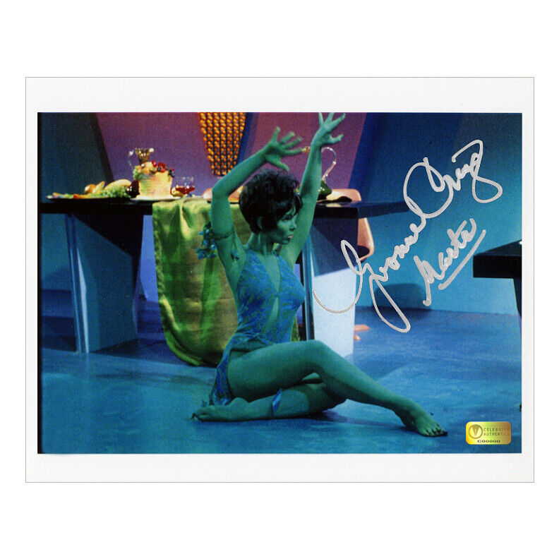 Yvonne Craig Autographed Star Trek Marta Dance 8x10 Photo Poster painting