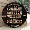 Whiskey Bar Customized Tin Painting / Wooden Painting (Round 12*12 inches)