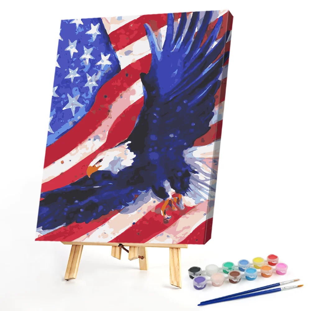 Eagle and Banner - Paint By Numbers(40*50CM)
