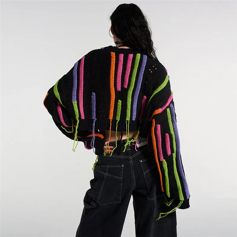 Joyful Tassels Knit Sweater