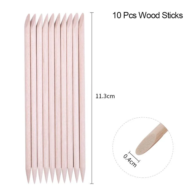 3/5/7/10PCS Multi-Styles Nail Wood Sticks Nail Dotting Pen Nail Brush Kits Nail Art Rhinestones Gems Picking Pen Nail Art Tools