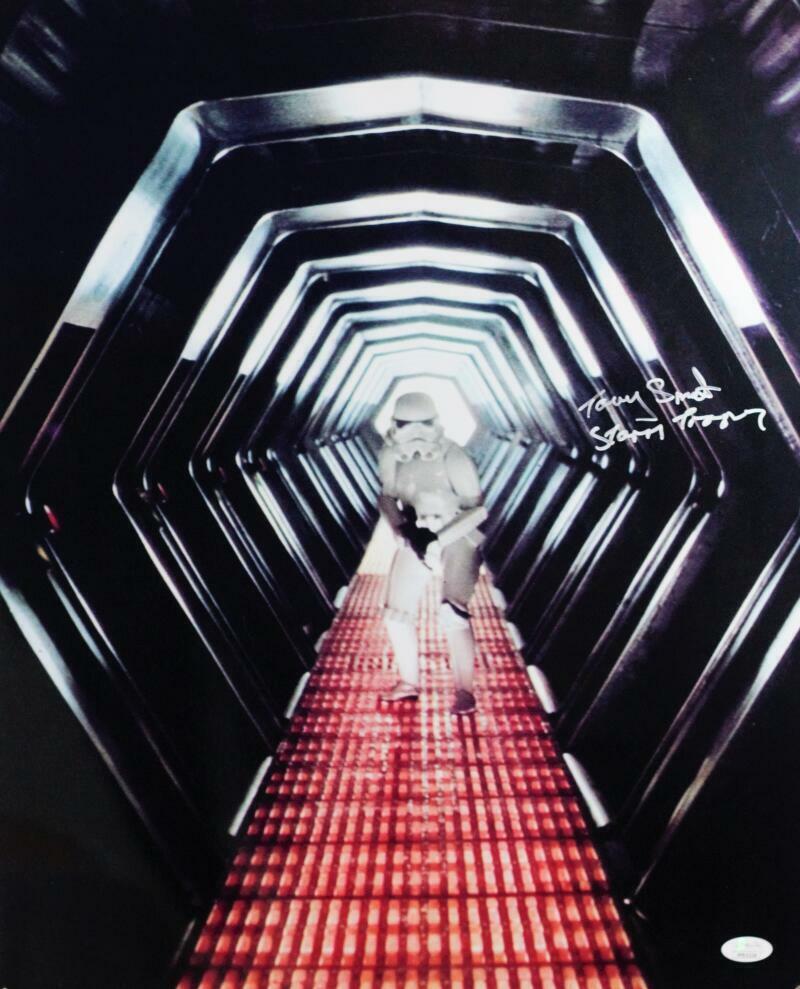 Tony Smart Autographed Hallway 16x20 Photo Poster painting w/ Stormtrooper - JSA Auth *Silver