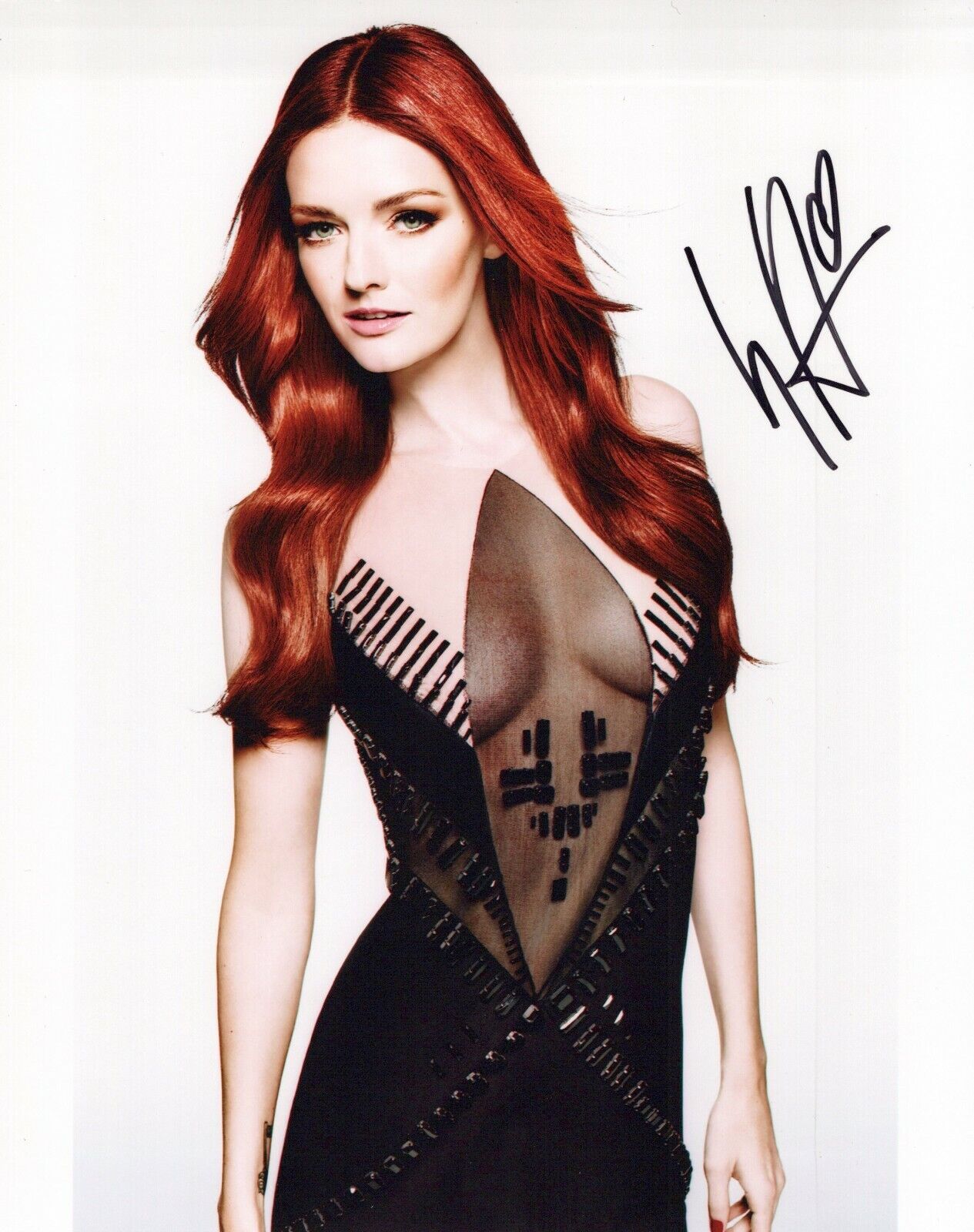 Lydia Hearst glamour shot autographed Photo Poster painting signed 8x10 #1