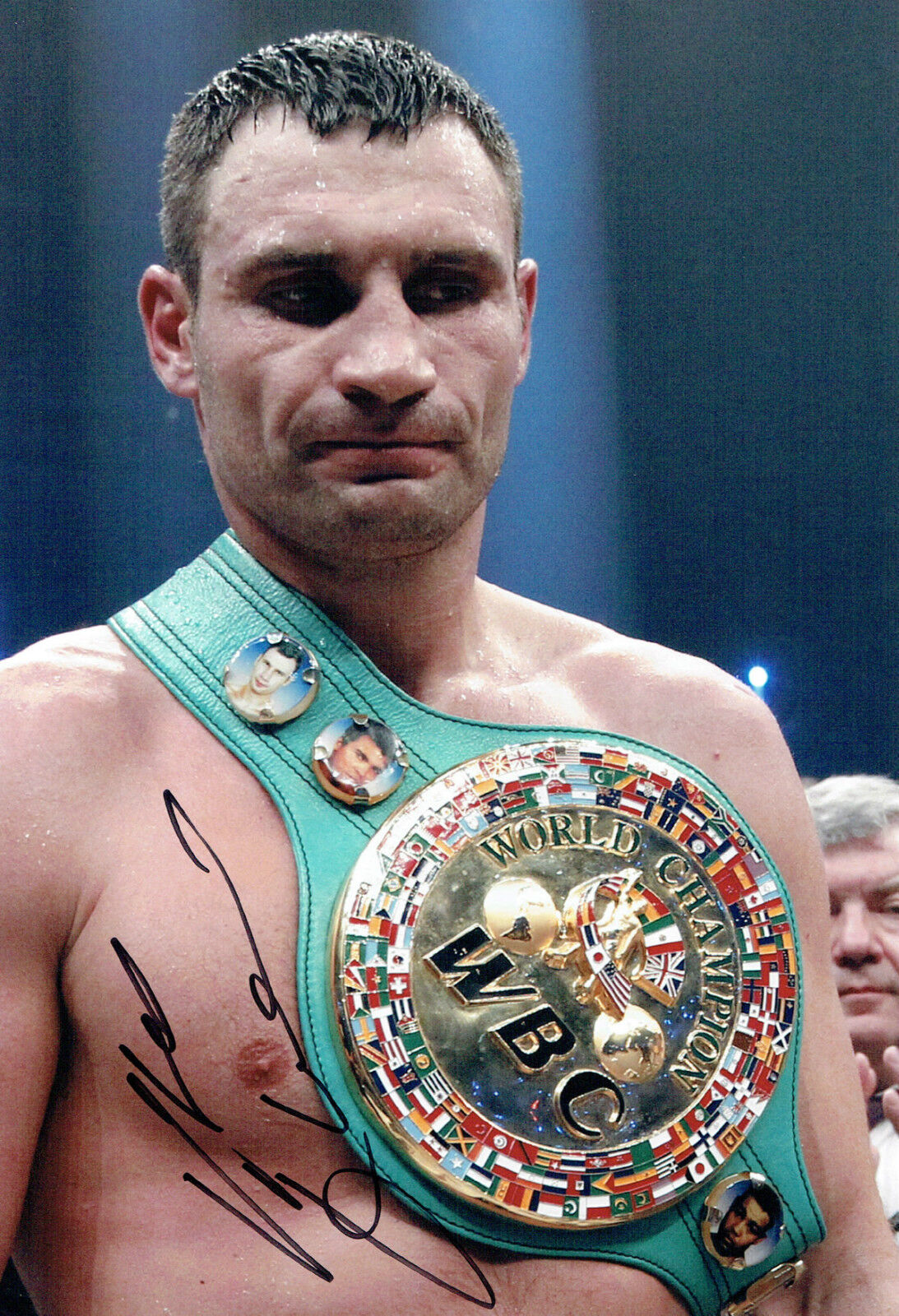 Vitali KLITSCHKO Champion Boxer Signed 12x8 Photo Poster painting C AFTAL COA Boxing Dr Ironfist