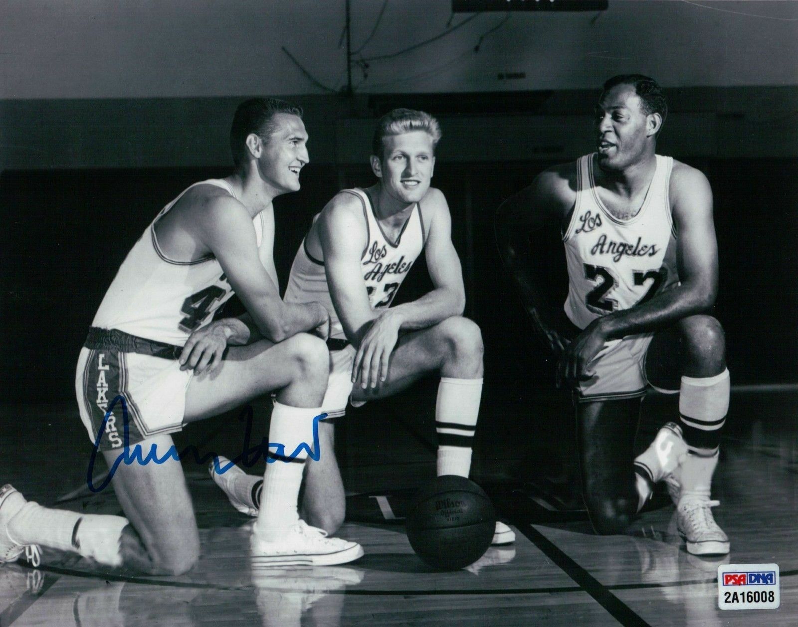 Jerry West Signed 8X10 Autograph Photo Poster painting Lakers Vintage w/Baylor & Nash PSA/DNA