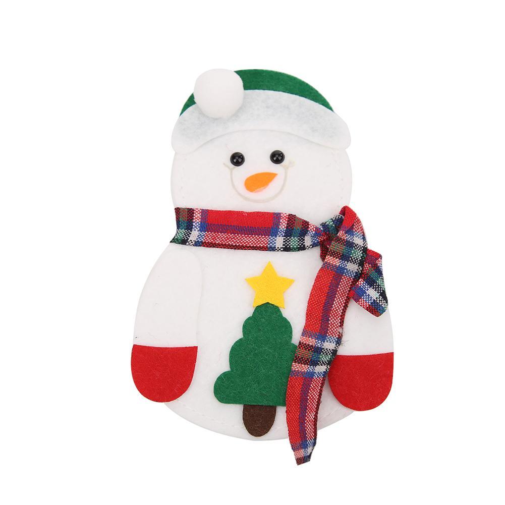 

Cartoon Christmas Knife Fork Bag Dinner Table Cutlery Holder Xmas Decor (D), 501 Original