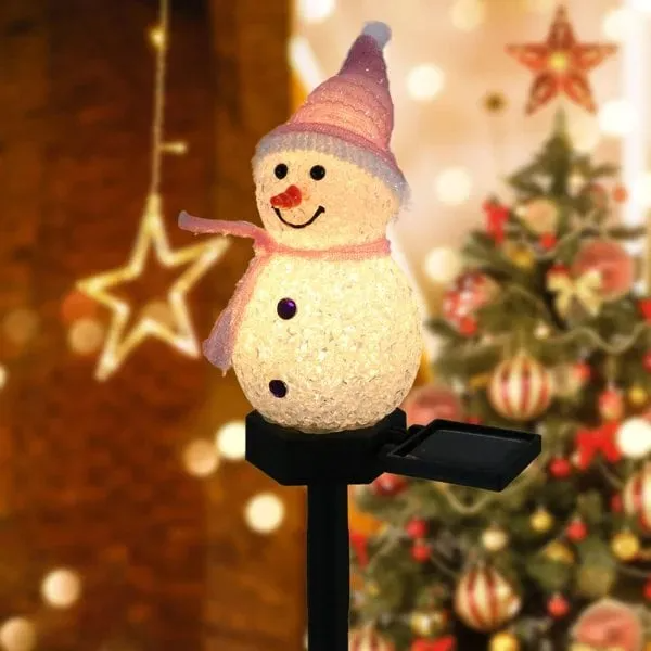 Waterproof Solar Snowman Lamp - tree - Codlins