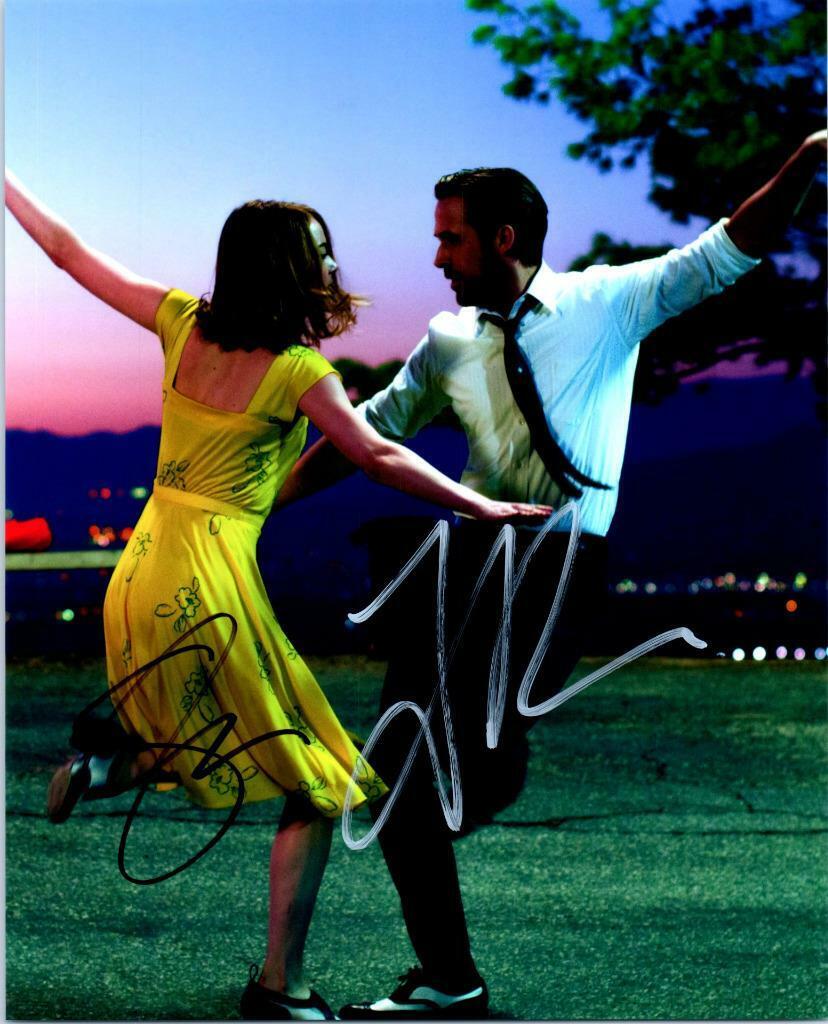 Ryan Gosling Emma Stone signed 8x10 Photo Poster painting Picture autographed Pic includes COA