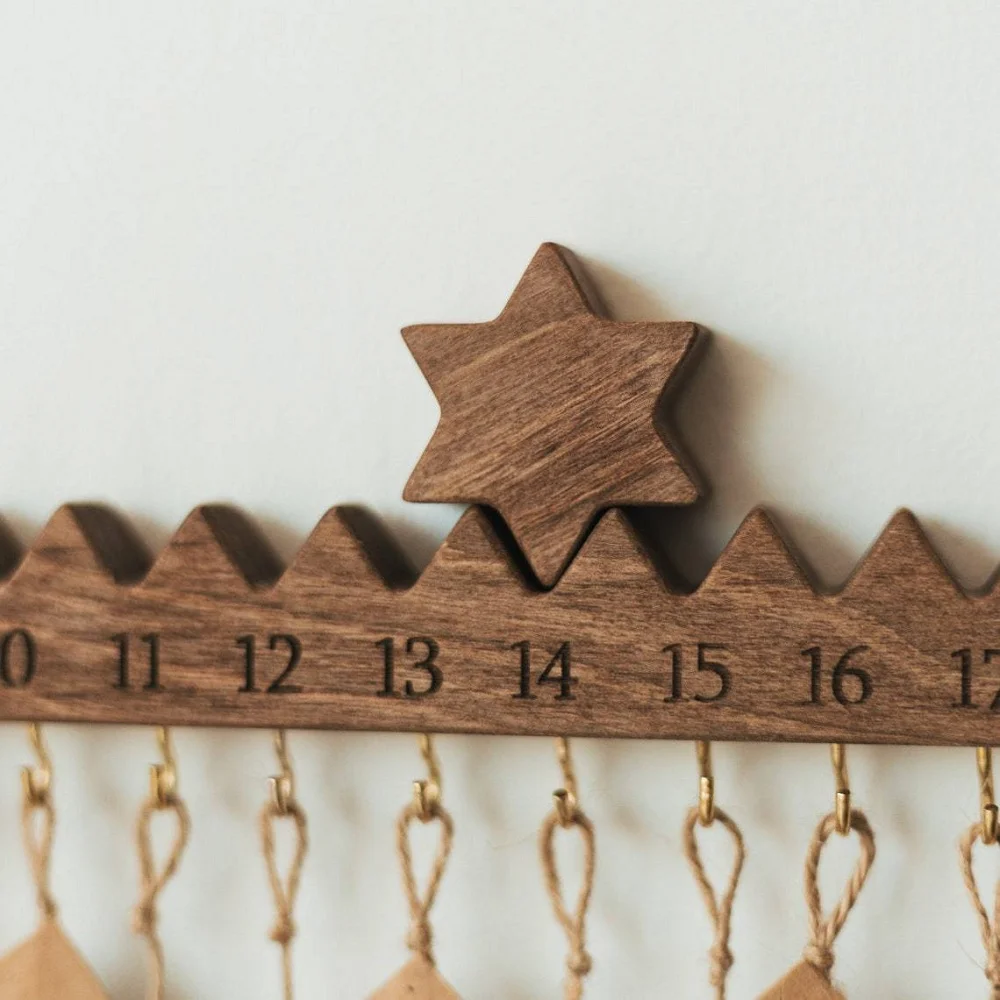 New wooden Christmas countdown decoration