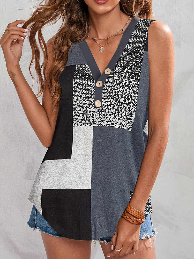 Women Long Sleeve V-neck Graphic Floral Printed Top