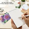 2 Pack Purple Gerbera DIY Diamond Art Spiral Notebook Kit 80 Pages No Lines