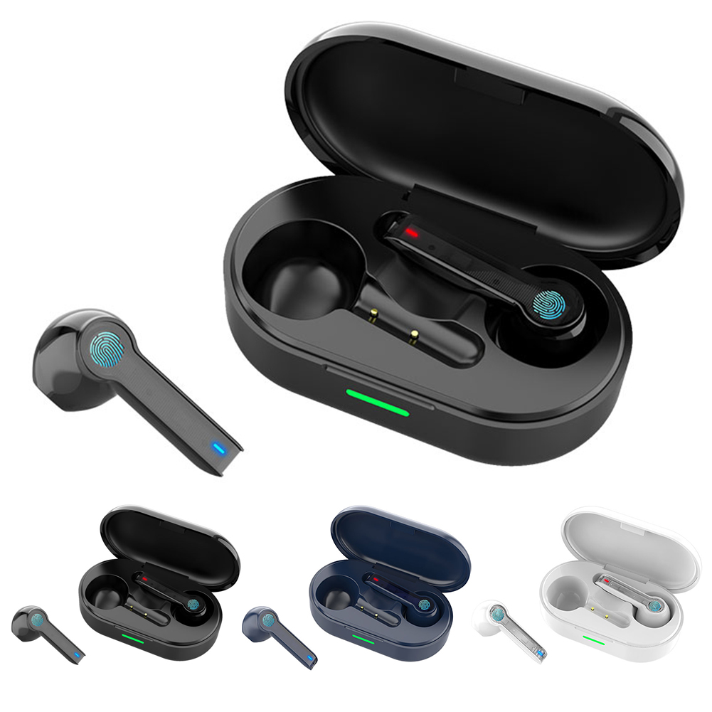 

L32 TWS Bluetooth Wireless Earbuds Waterproof Mini Headset with Microphone, Navy blue, 501 Original